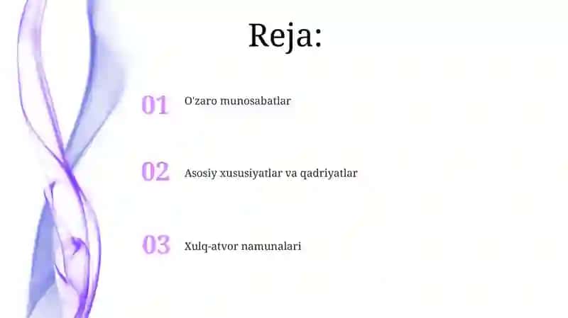Asosiy qadriyatlar va e'tiqodlar 2