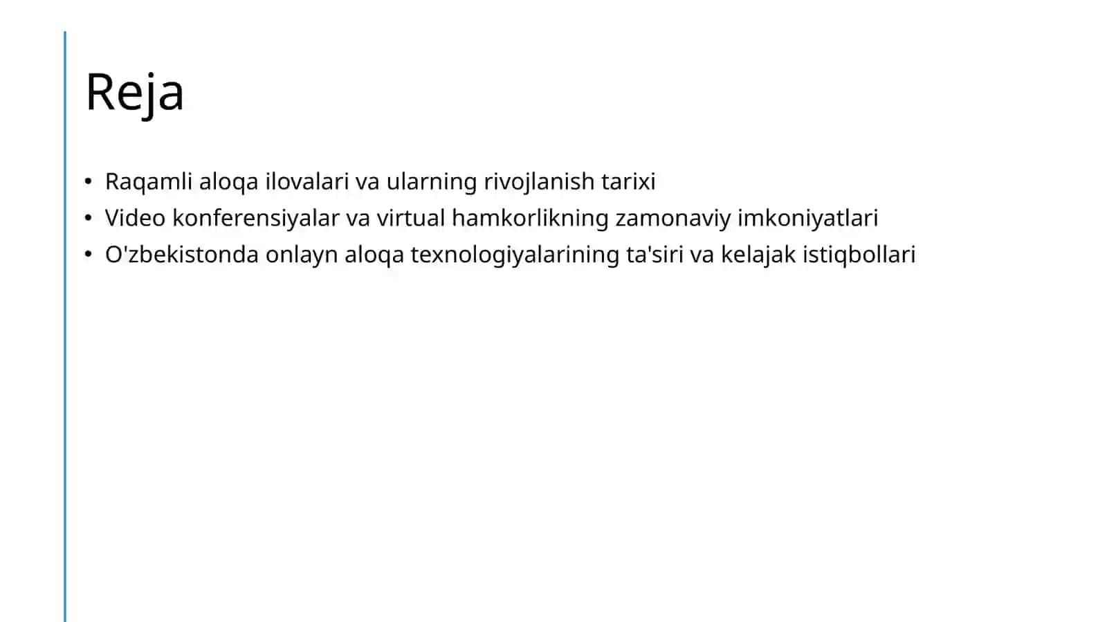 Aloqa ilovalari va video konferensiyalar 2