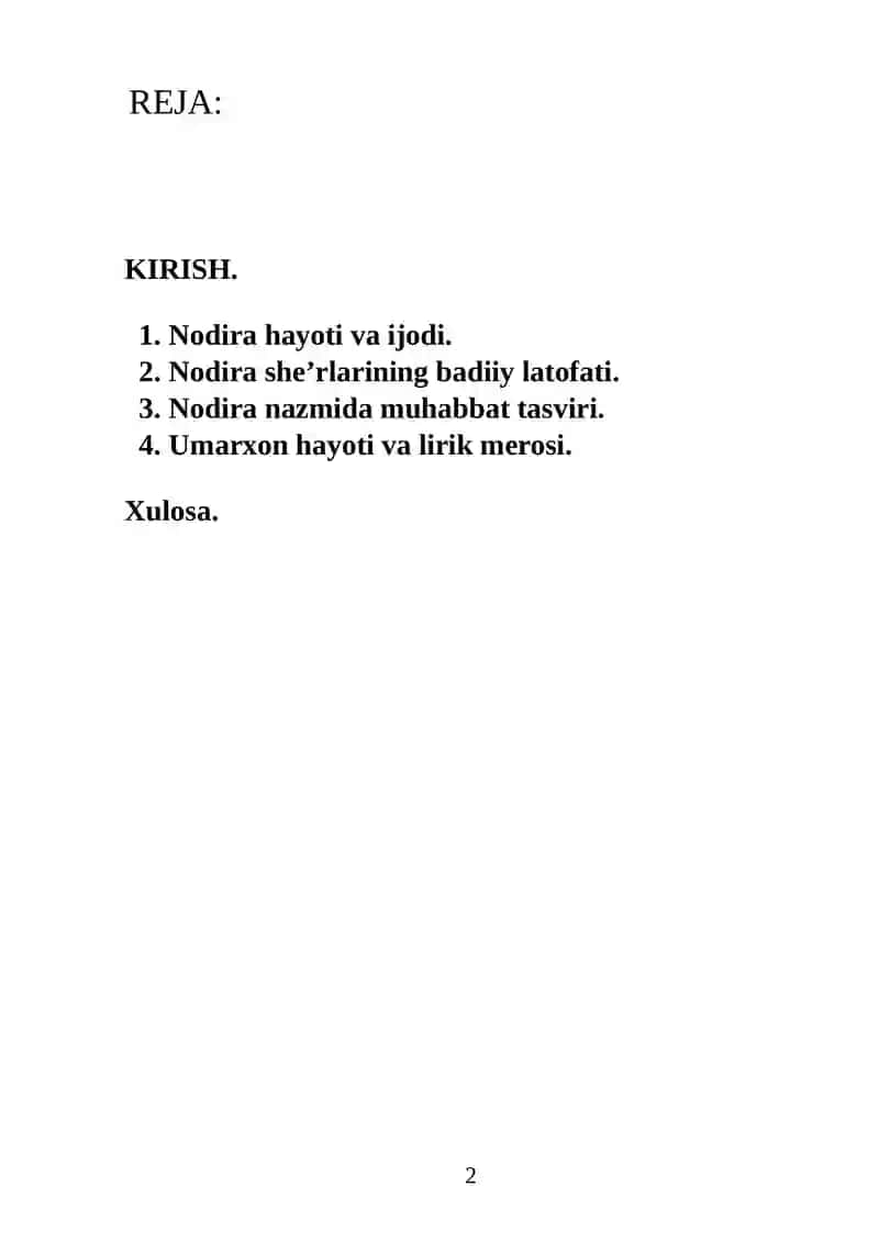 Nodira va Umarxon KURS ISHI 2