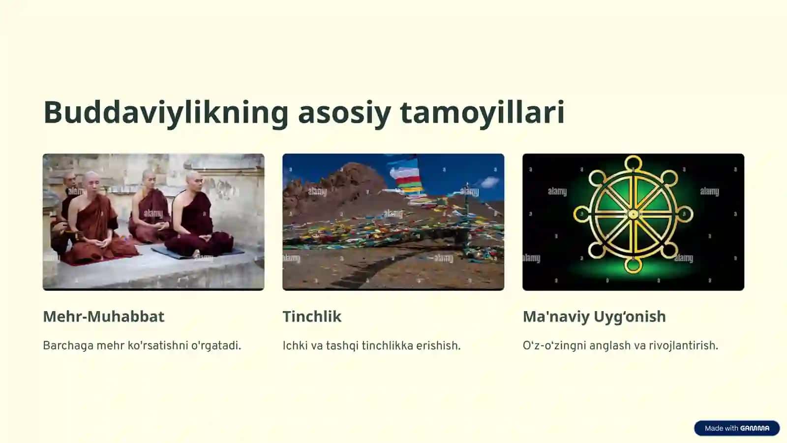 Buddaviylikning asosiy tamoyillari 2