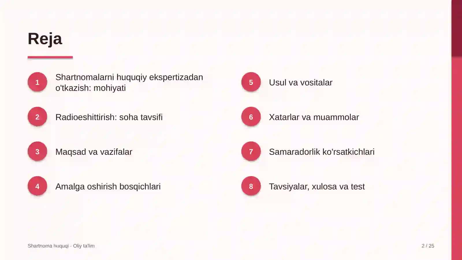 radioeshittirishda shartnomalarni huquqiy ekspertizadan o'tkazish 2834 2