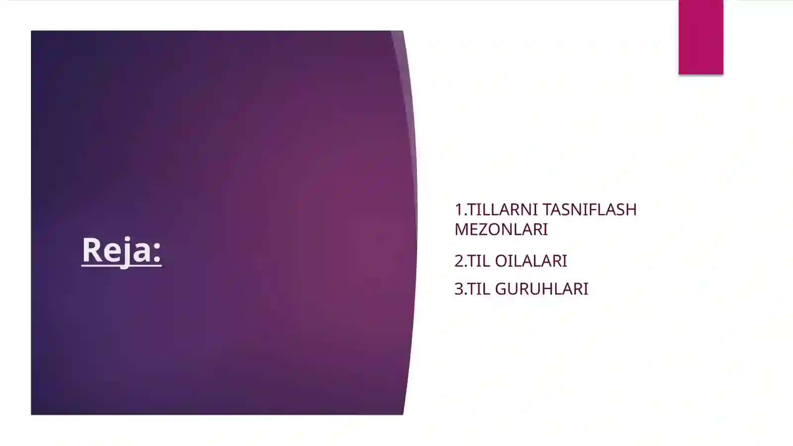 Til oilalari va guruhlari 2