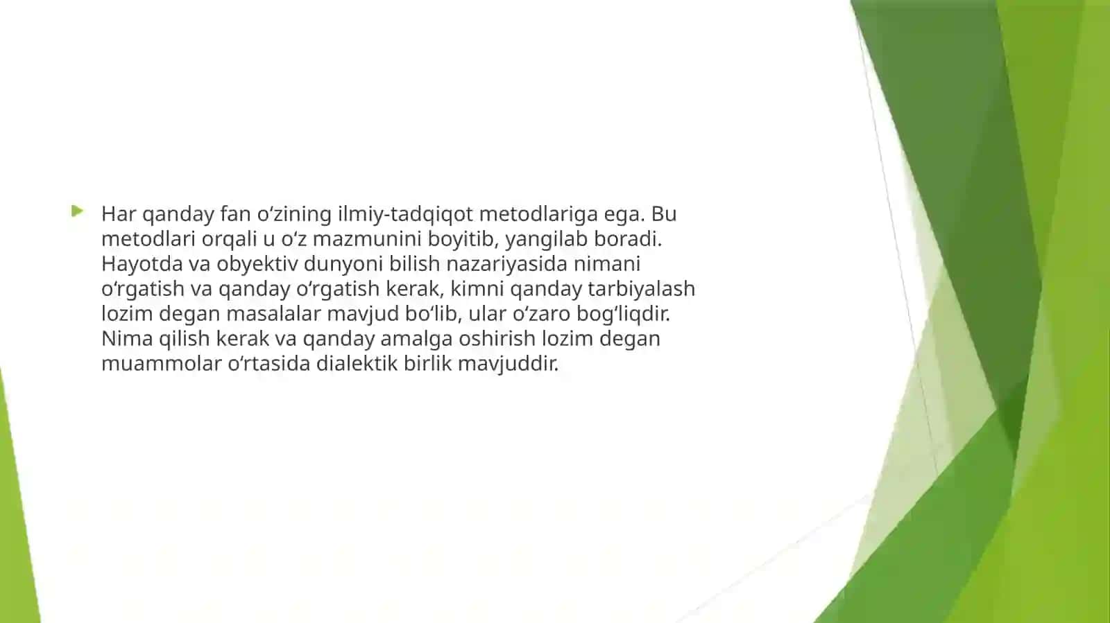 Pedagogikafanining ilmiy-tadqiqot metodlari 2