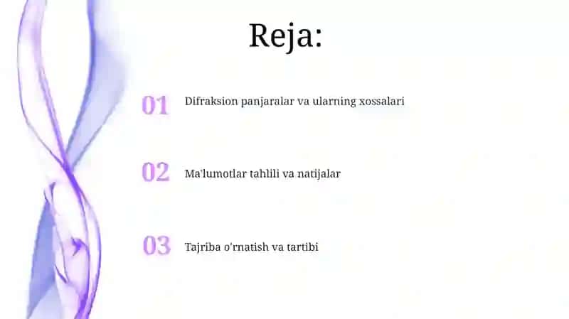 Difraksion panjaralar va ularning xossalari 2