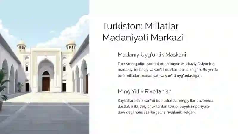 Turkistonda Xaykaltaroshlik San’ati 2