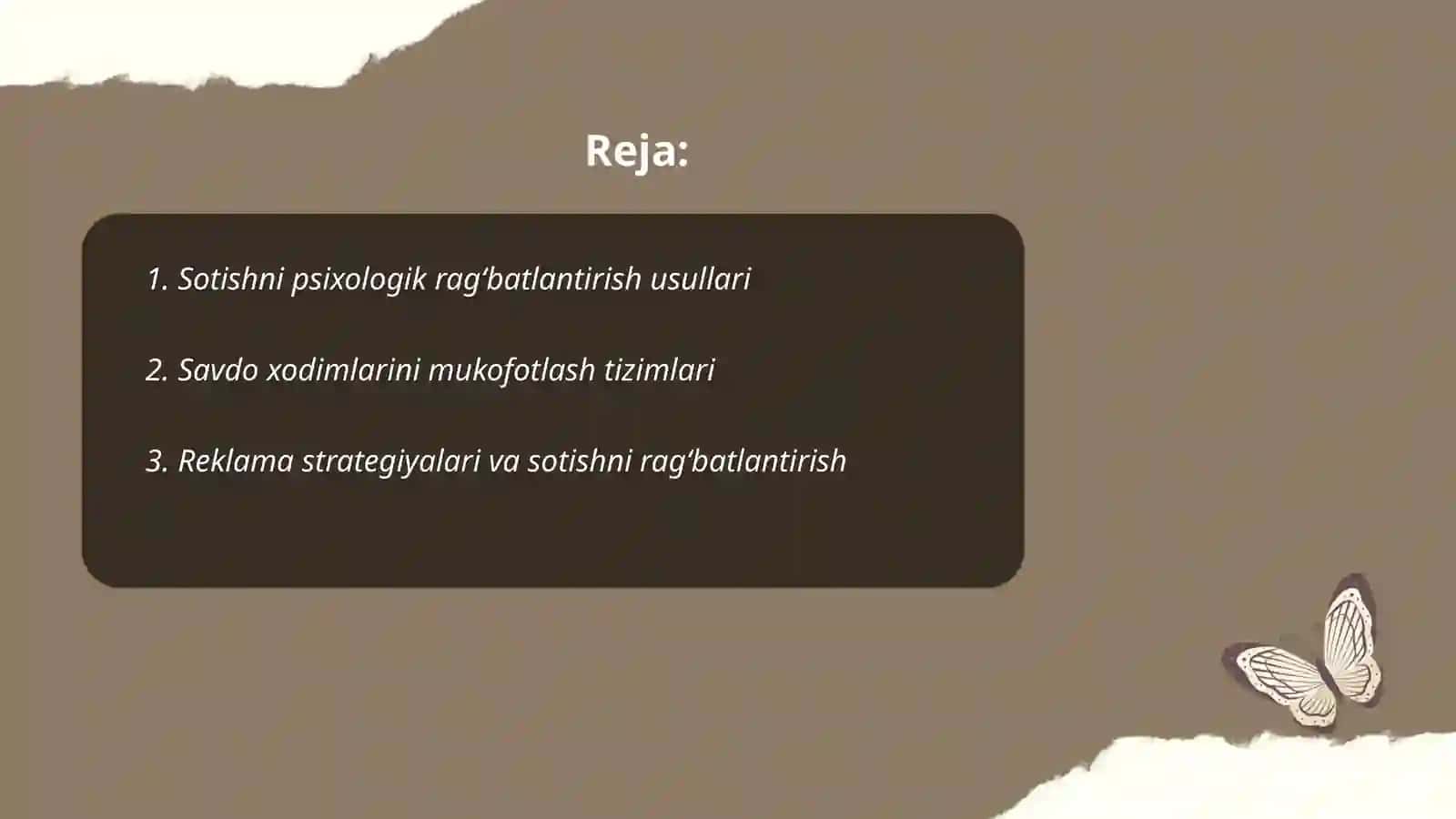 Sotishni psixologik ragʻbatlantirish usullari 2