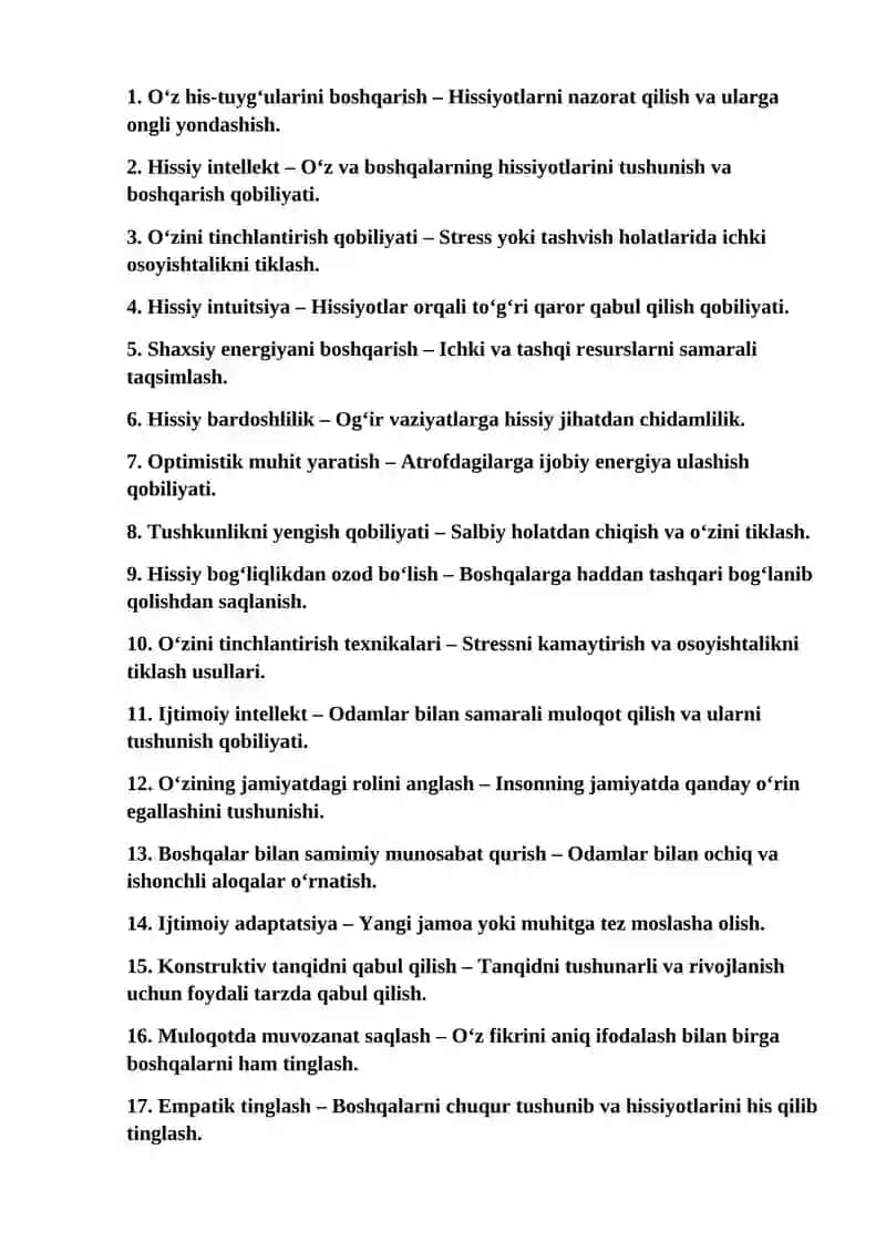 SHAXS PSIXOLOGIYASI BO’YICHA GLOSSARIY 2