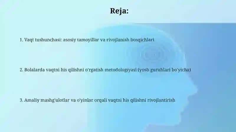 Vaqt haqida tushuncha 2