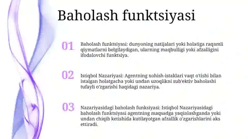 Istiqbol Nazariyasi 2