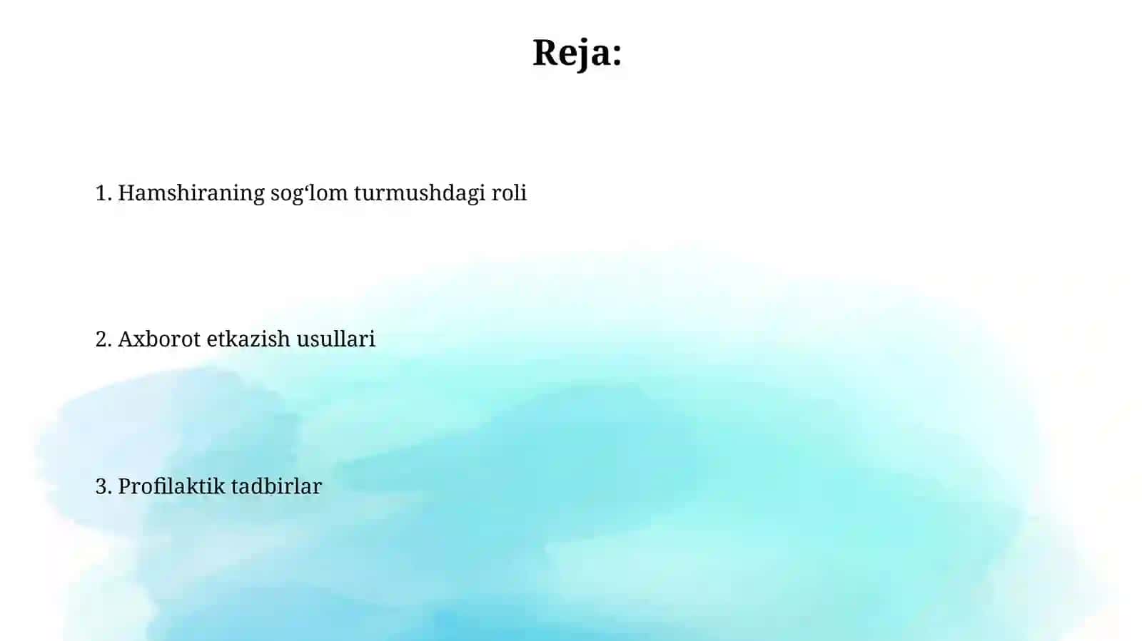 Hamshiraning sog‘lom turmushdagi roli 2