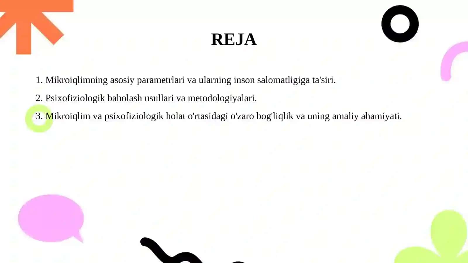 Mikroiqlim parametirlarini majmuali pisxofiziologik boholash 2