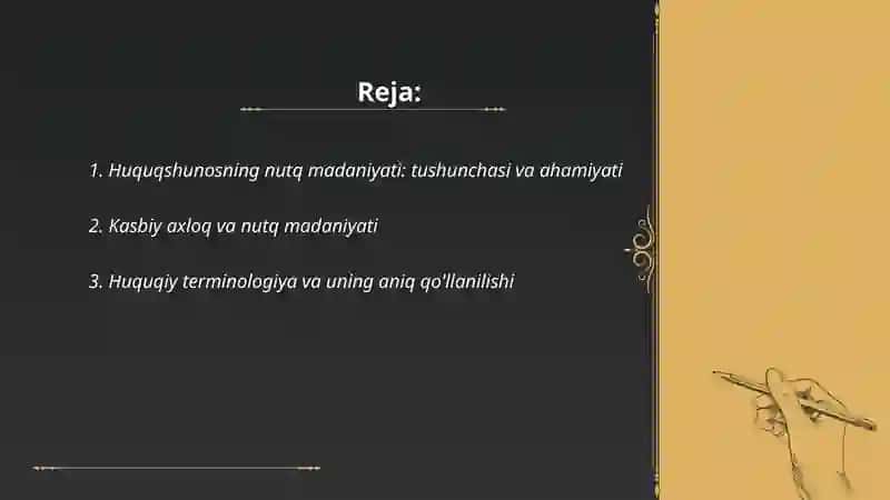 Huquqshunosning nutq madaniyati 2