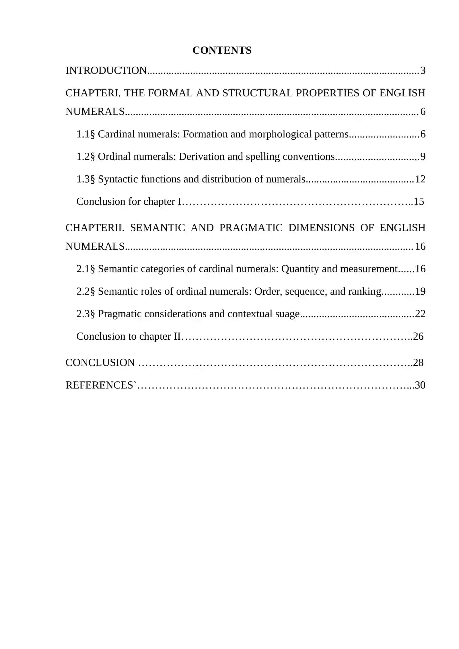 CARDINAL AND ORDINAL NUMERALS: FORM AND MEANING IN ENGLISH 2
