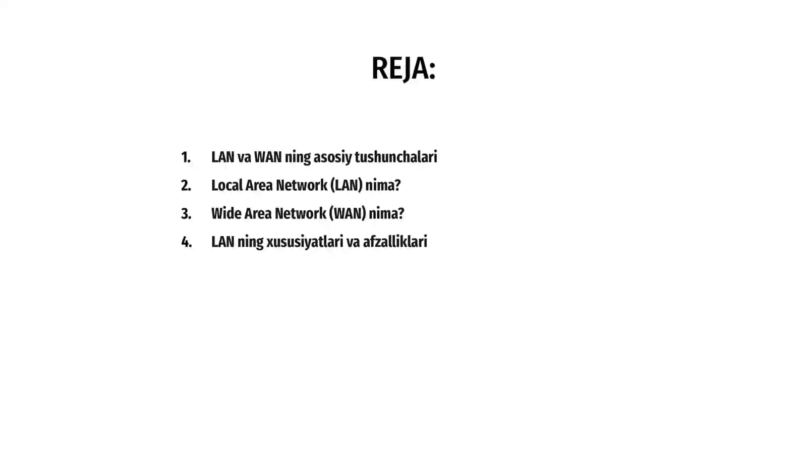 LAN (Local Area Network) va WAN (Wide Area Network) tushunchalari 2
