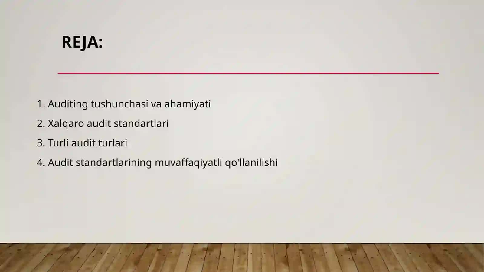 AUDITNING XALQARO STANDARTLARI VA ULARNING TURLARI 2
