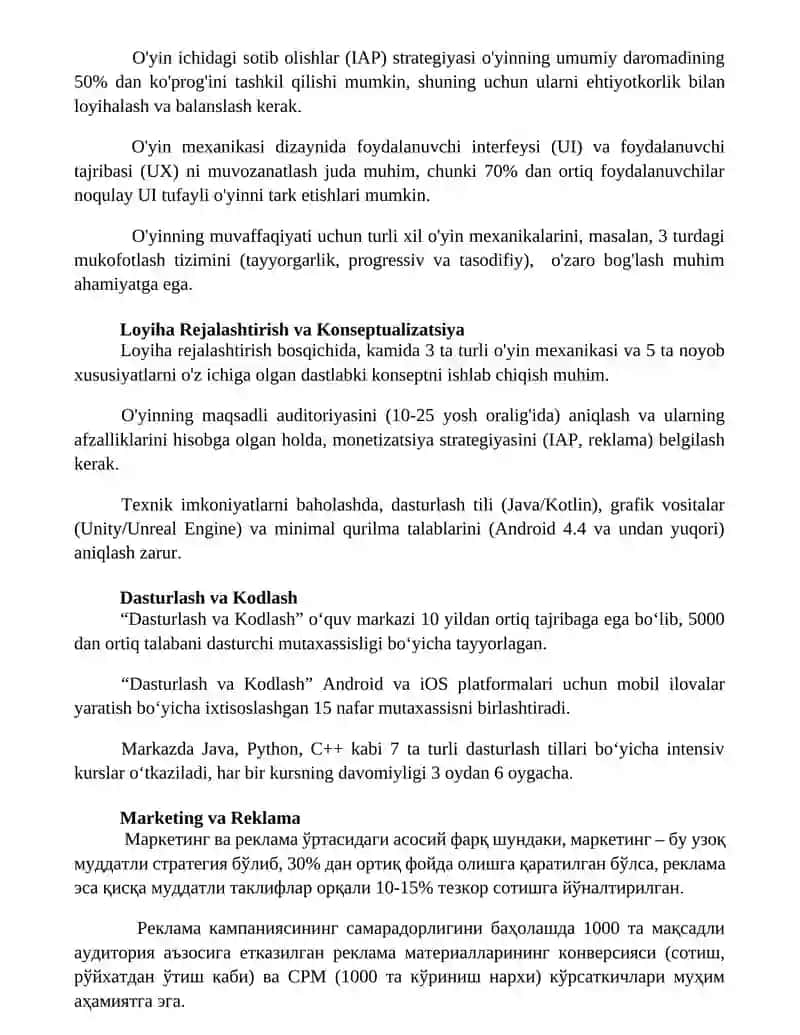 Milliy harakatli oyin namunalarini tayyorlash 2