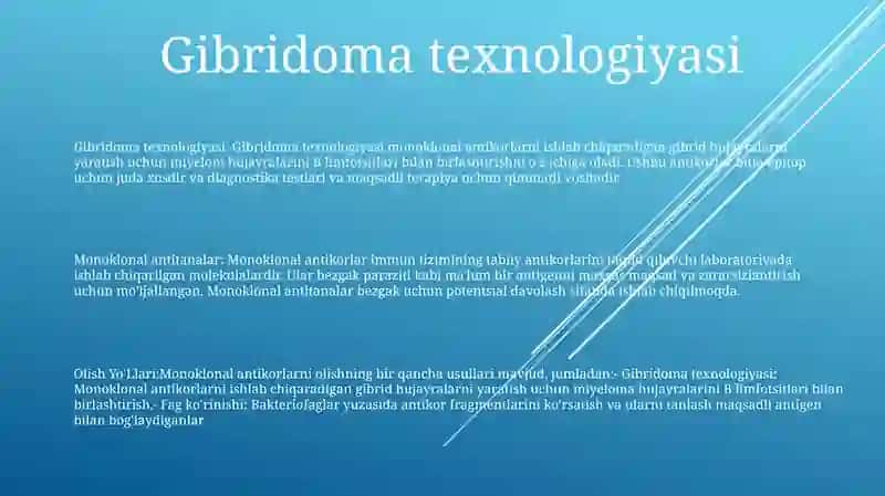 Monoklonal Antitanalar Olish Yo'Llari 2