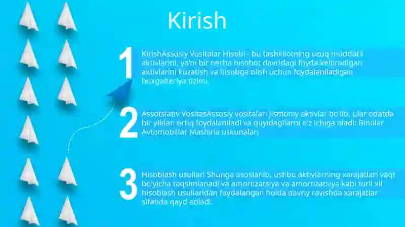 Assosiy Vositalar Hisobi 2