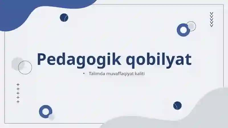 Pedagogiy qobilyat 2