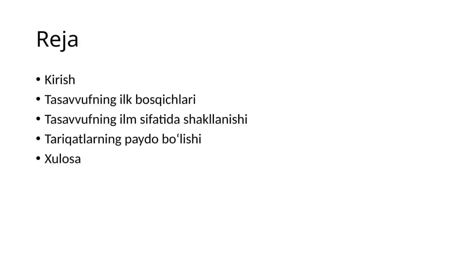 Tasavvufning kelib chiqishi xususidagi internet materiallari 2