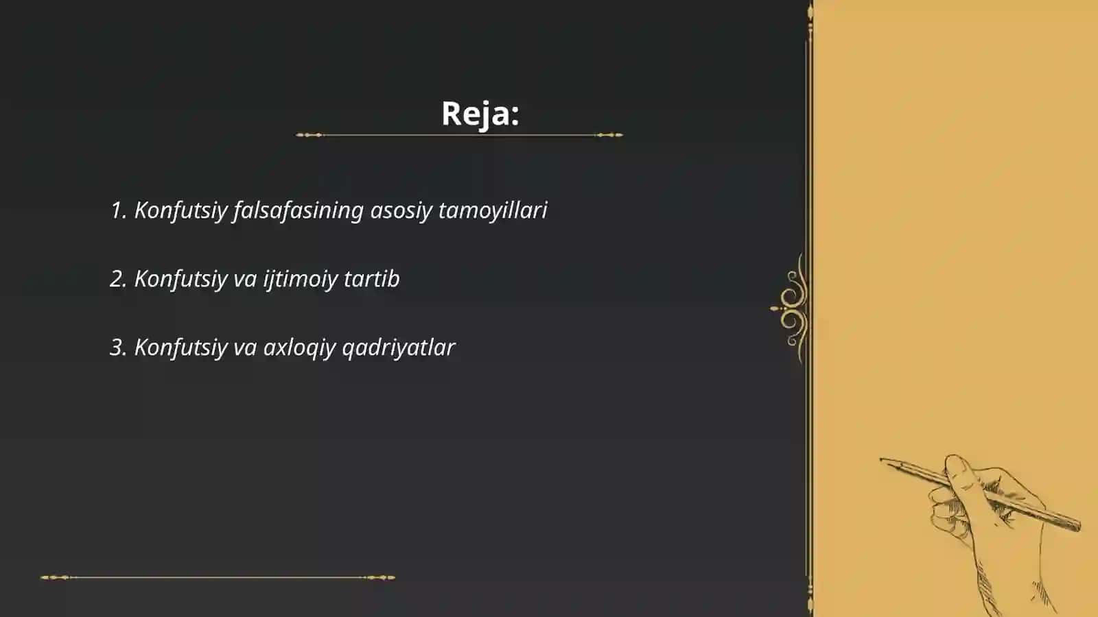 Konfutsiy goylarining asosiy mazmuni 2