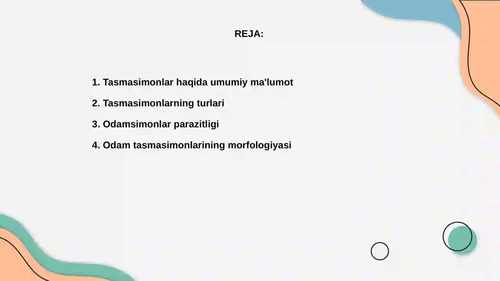 Tasmasimon chuvalchanglar sinifi.odam parazitlari 2