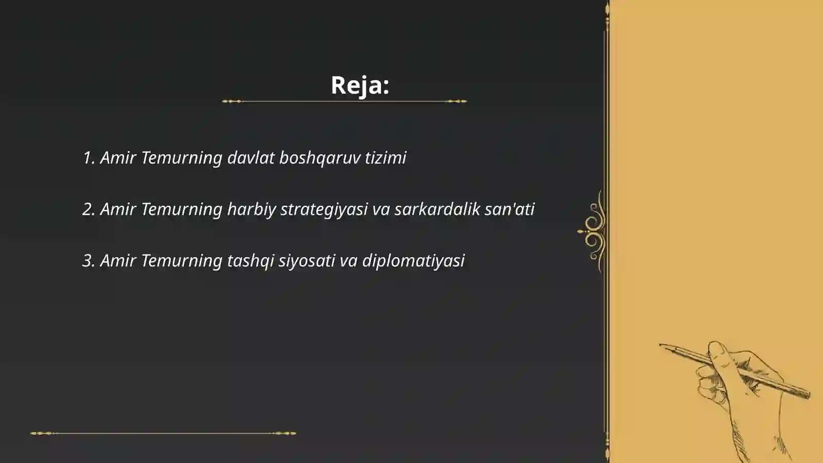 Amir Temur - buyuk davlat arbobi 2