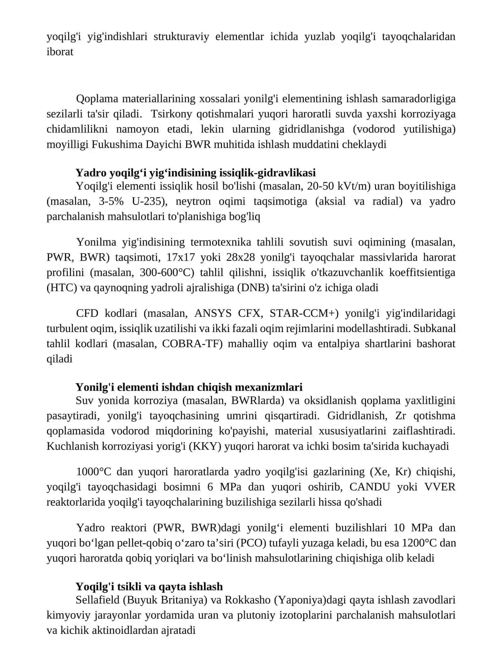 Yadro yoqilgʻisi elementlari 2
