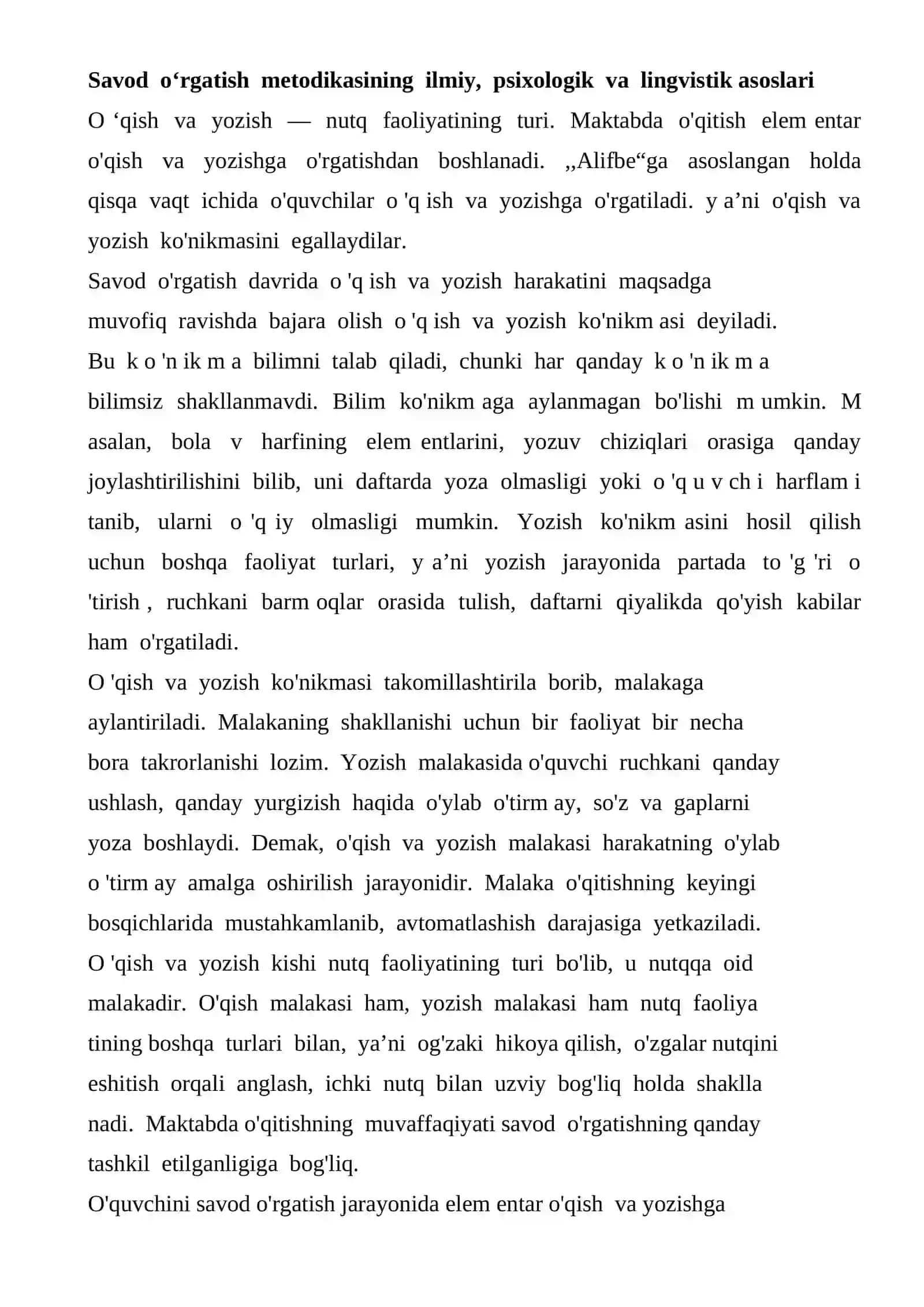 Topishmoq, latifa va tez aytishlarni o‘rganish metodikasi 2