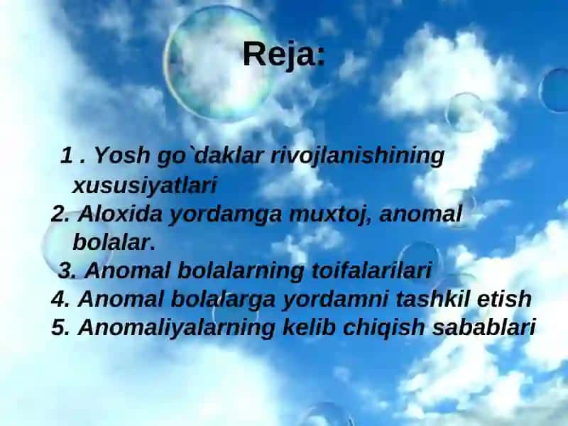 Anomal bolalarga yordamni tashkil etish 2