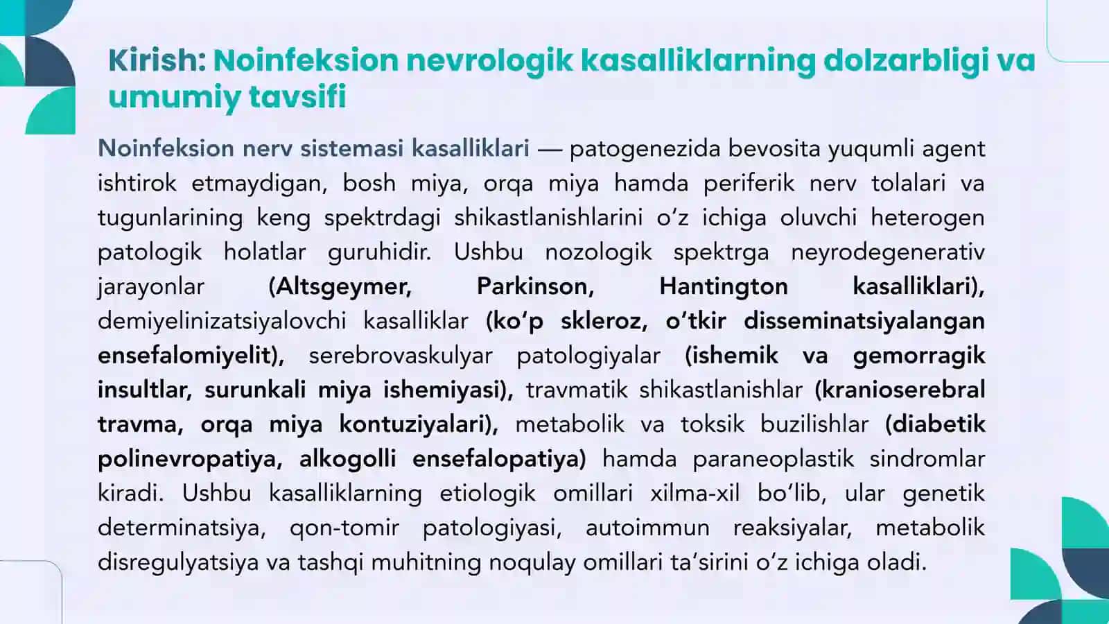 NOINFEKSION NEVROLOGIK KASALLIKLAR 2