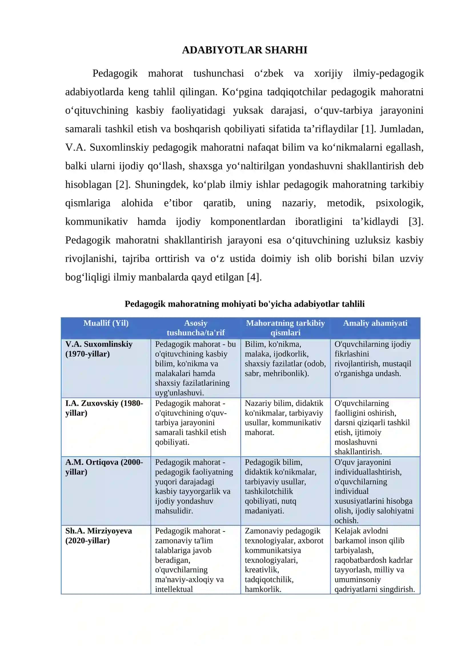 PEDAGOGIK MAHORATNING MOHIYATI 2