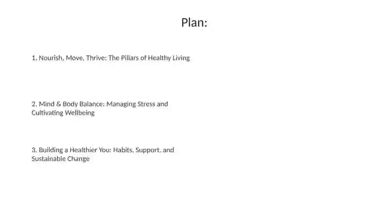 Healthy Living Presentation 2