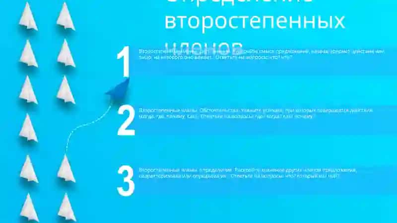 Второстепенные Члены Предложения Дополнение 2