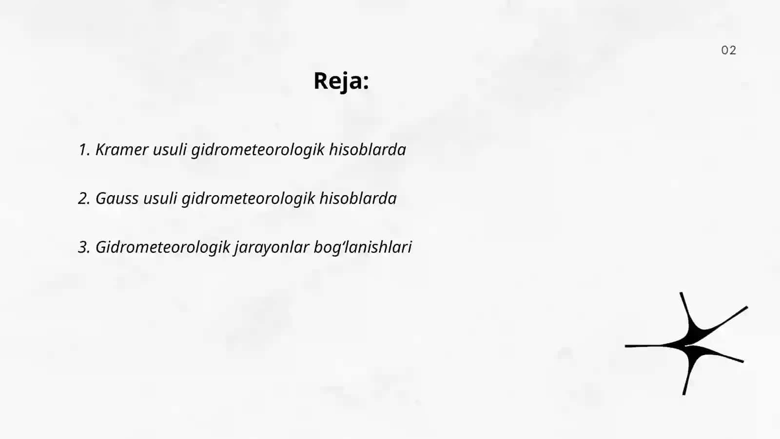 Gidrometeorologik hisoblashlarda Kramer va Gauss usullarini qo‘llash 2