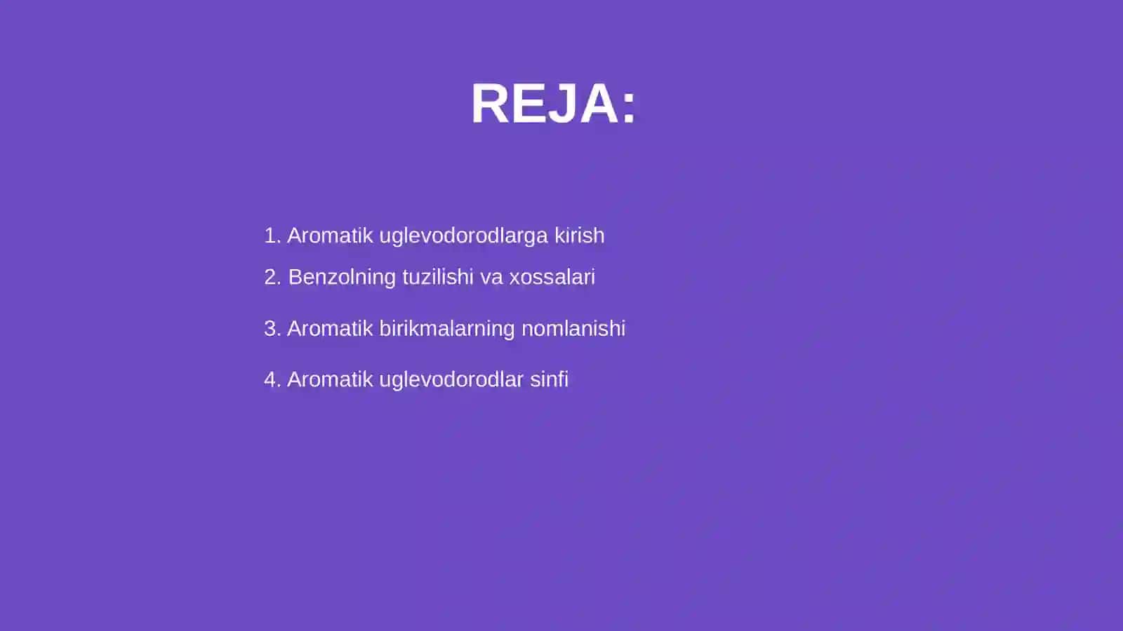 Aromatik uglevodorodlar va ularning hosilalari 2