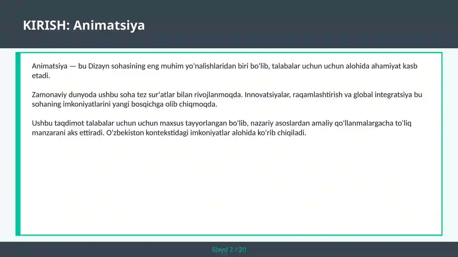 ANIMATSIYA 2