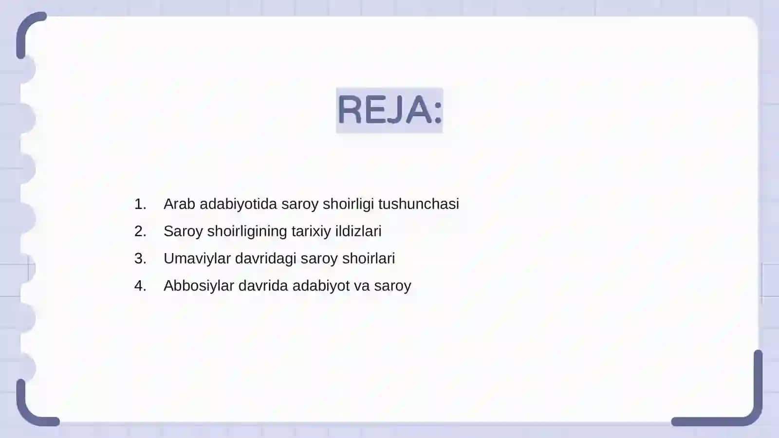 Arab adabiyotida saroy shoirligi 2