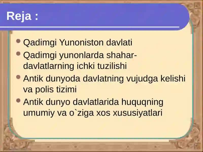 Qadimgi yunoniston tarixiga oid manbalarni taxlil qilish 2