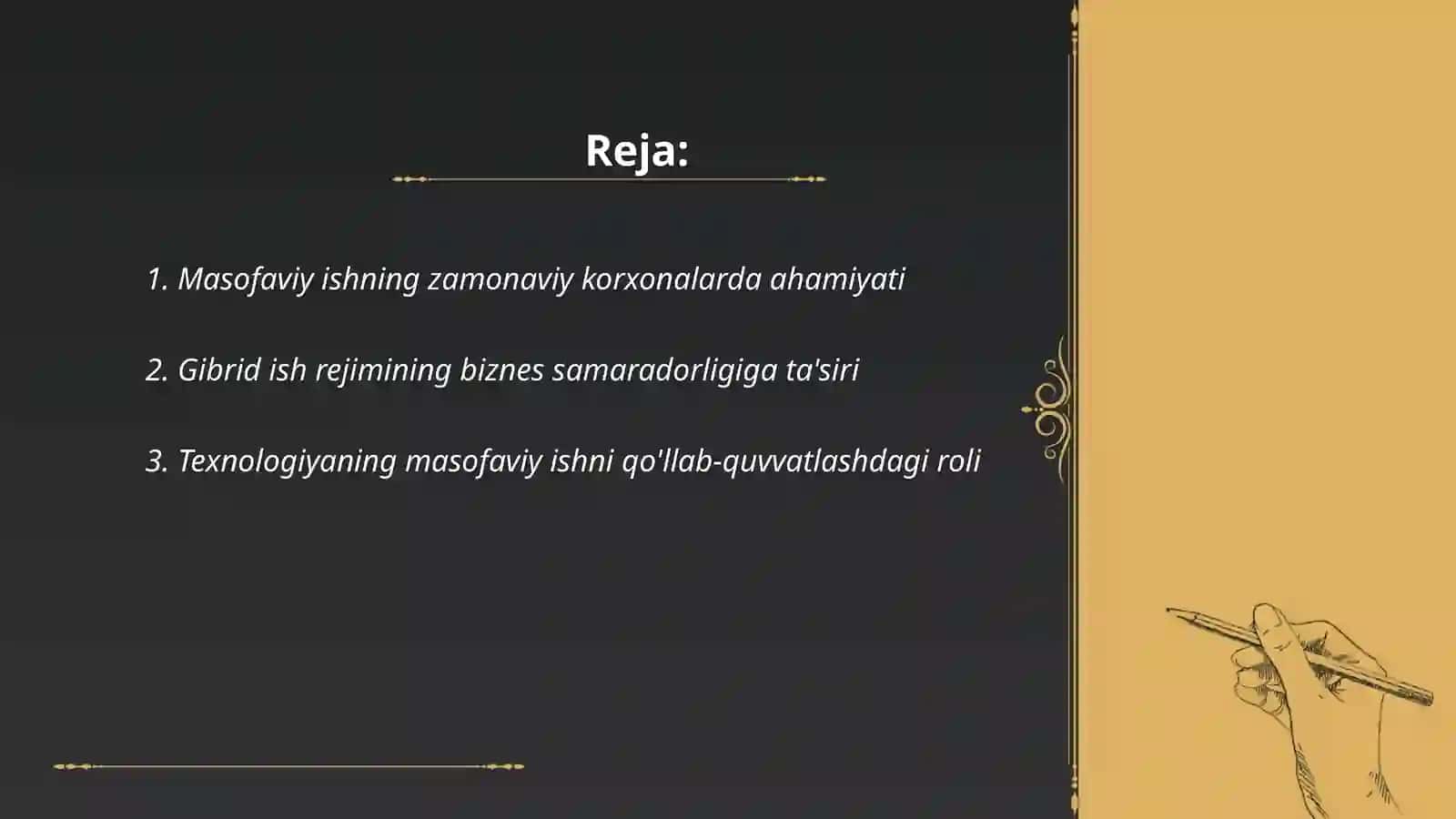 Zamonaviy korxonalarda masofaviy va gibrid ish usullarining kelajagi 2