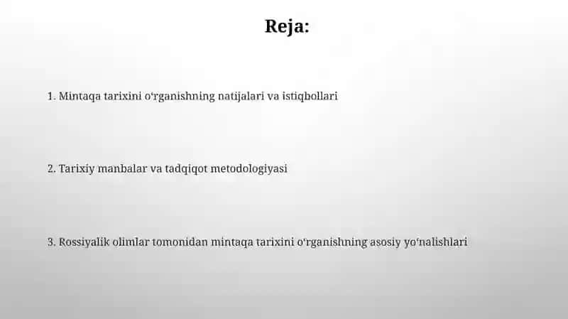 Oʻlkatarixini Rossiyalik olimlar tomonidan o'rganilishi 2