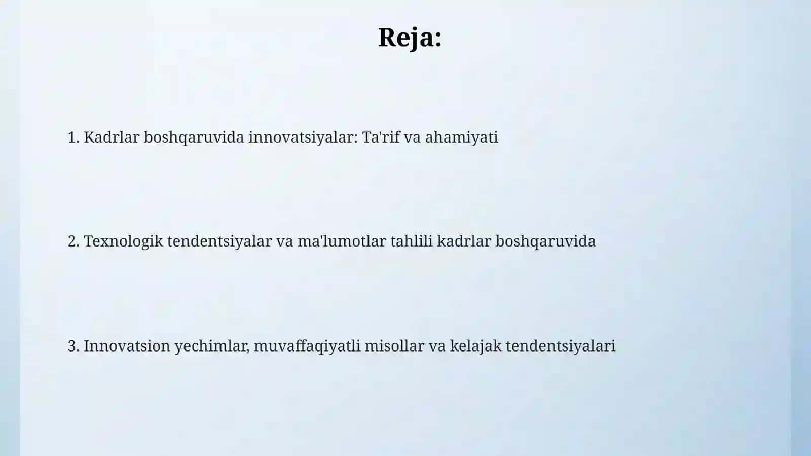 Innovatsion HRM: Ta'rif va ahamiyati 2