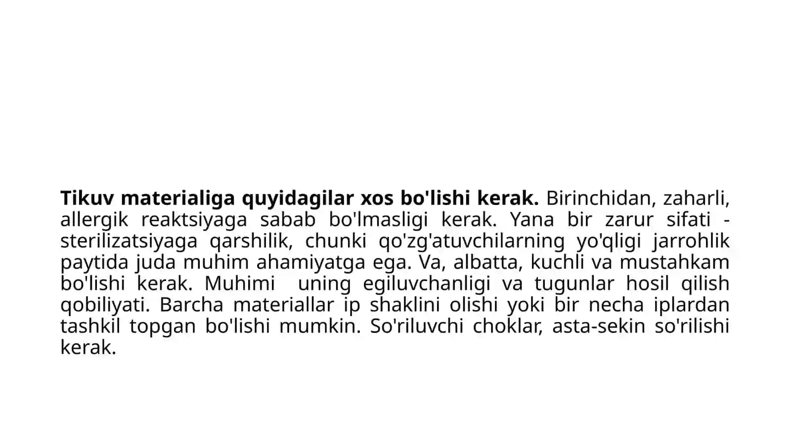 Zamonaviy tikuv materiallari 2