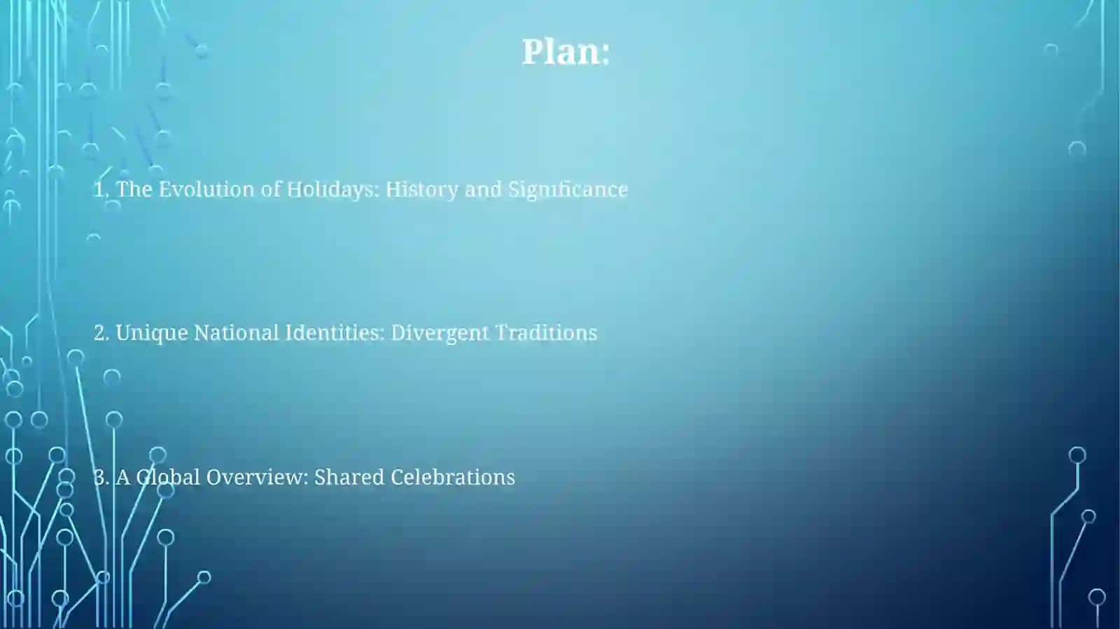 National holidays of English speaking Countries 2