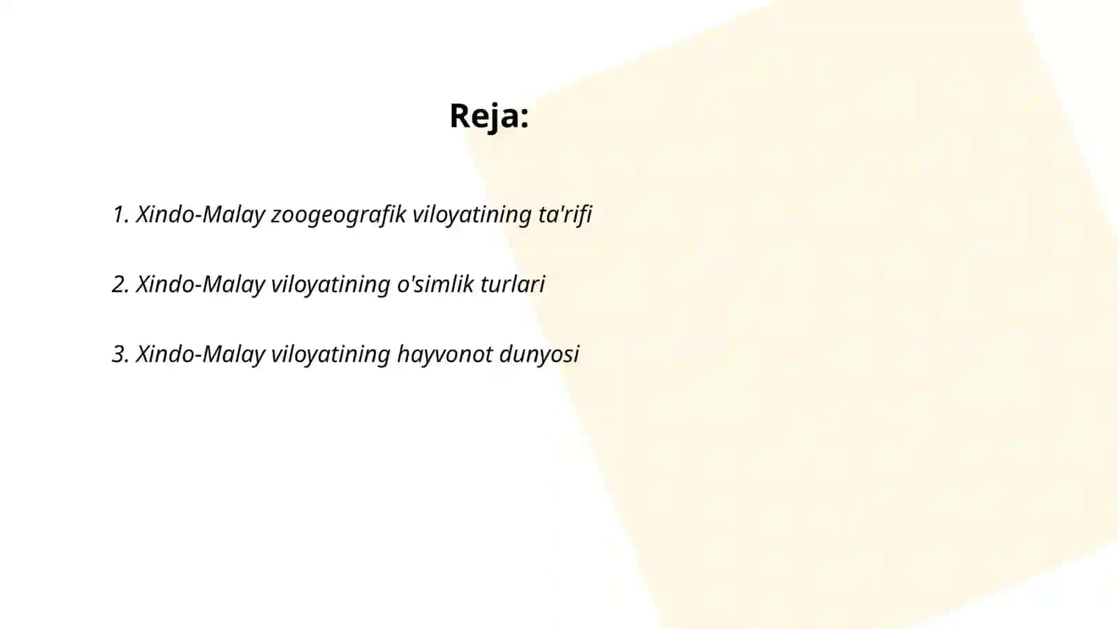 Xindo-malay zoogeografik viloyati 2
