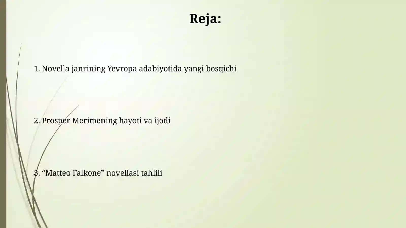 Matteo Falkone novellasi tahlili 2