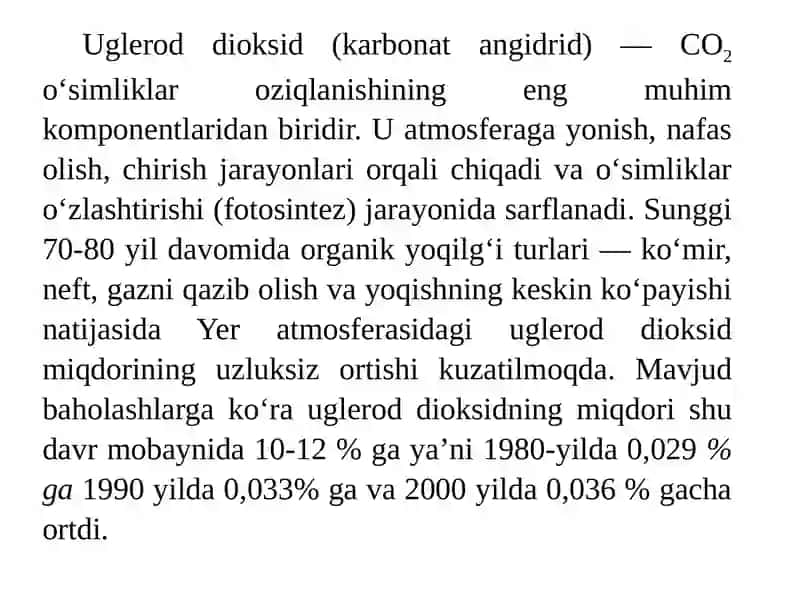 Atrof-muhitning global ekologik muammolari 2