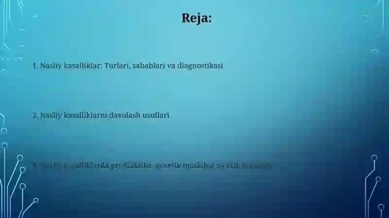 Nasliy kasalliklar 2