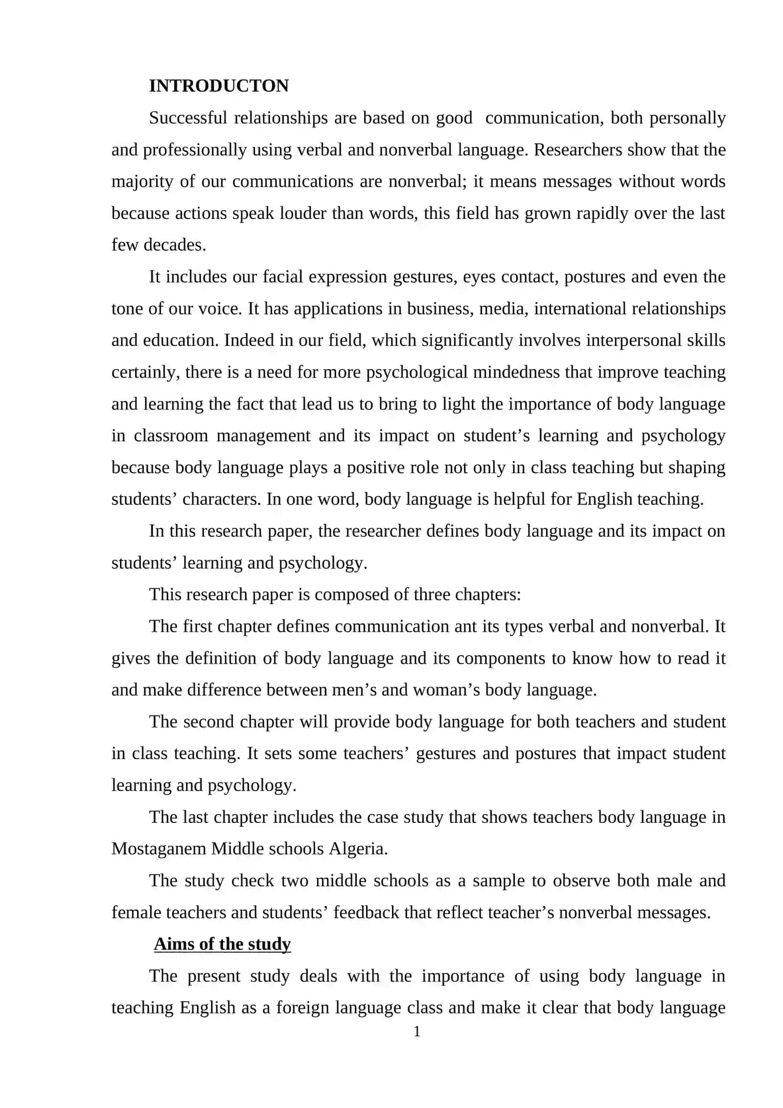 Body Language in Developing Critical Thinking 2