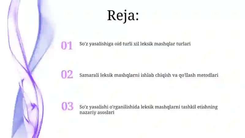 So'z yasalishi mashqlari 2
